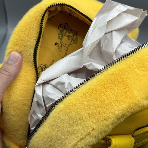 Adventure Time Jake Fuzzy Mini Backpack Cartoon Network NEW - Picture 7 of 7